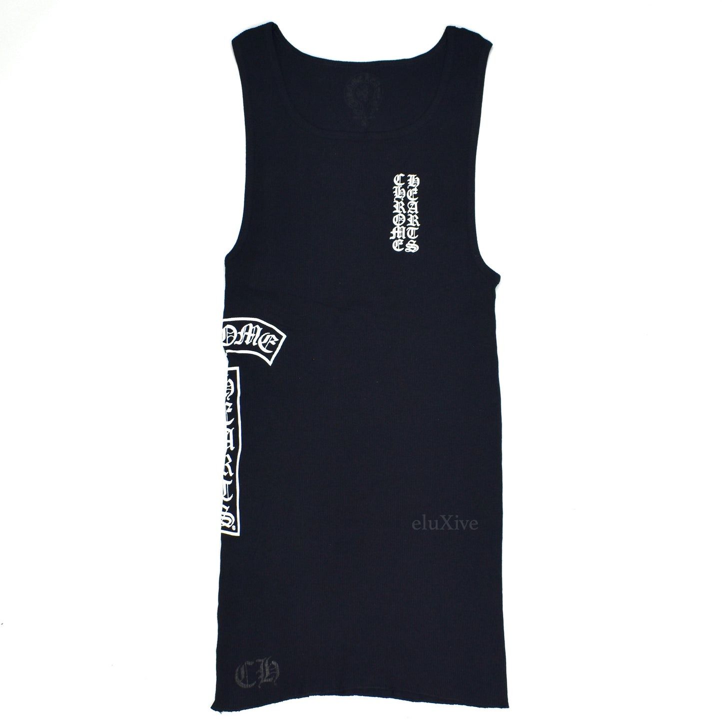 Chrome Hearts Chrome Hearts Black Vertical Logo Tank Top