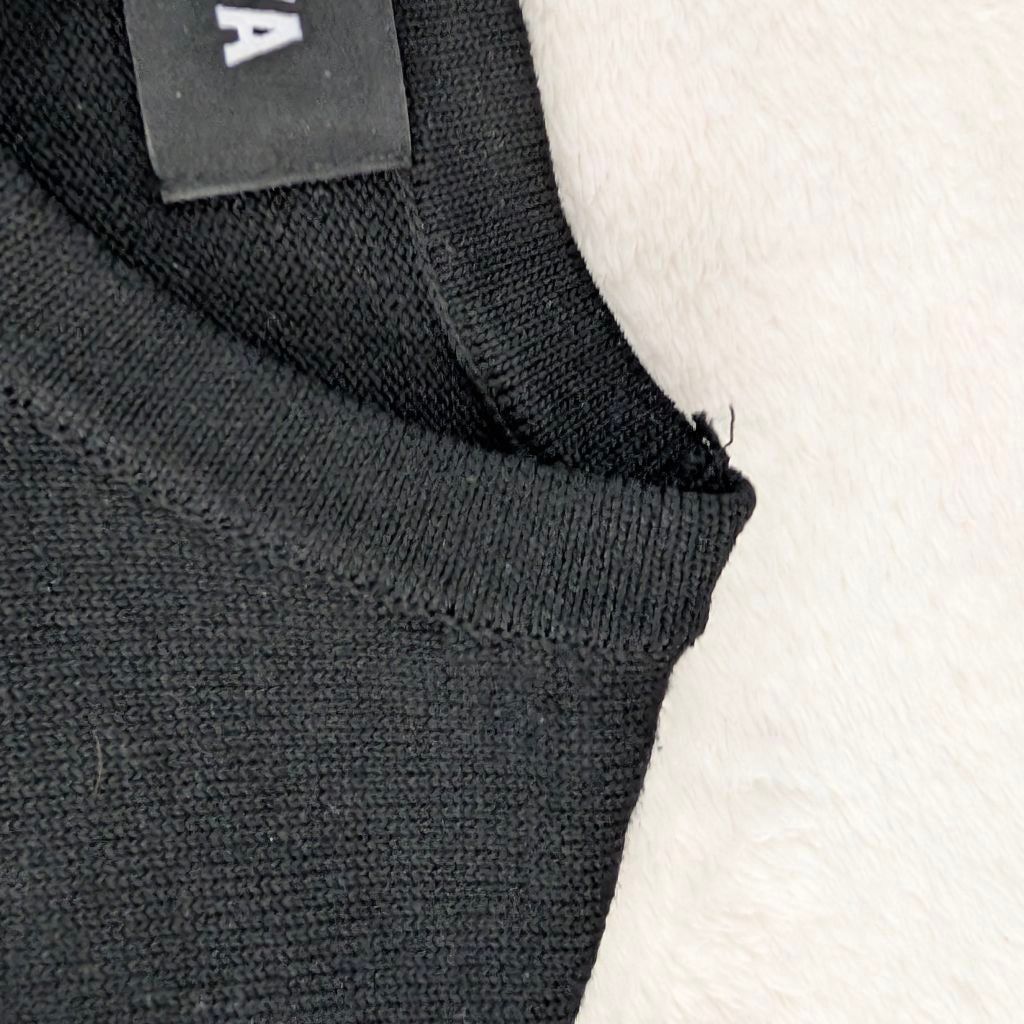 SER.O.YA SER.O.YA Ry Striped Knit Black & White Short Sleeve Sweater Size S / US 4 / IT 40 - 8 Thumbnail