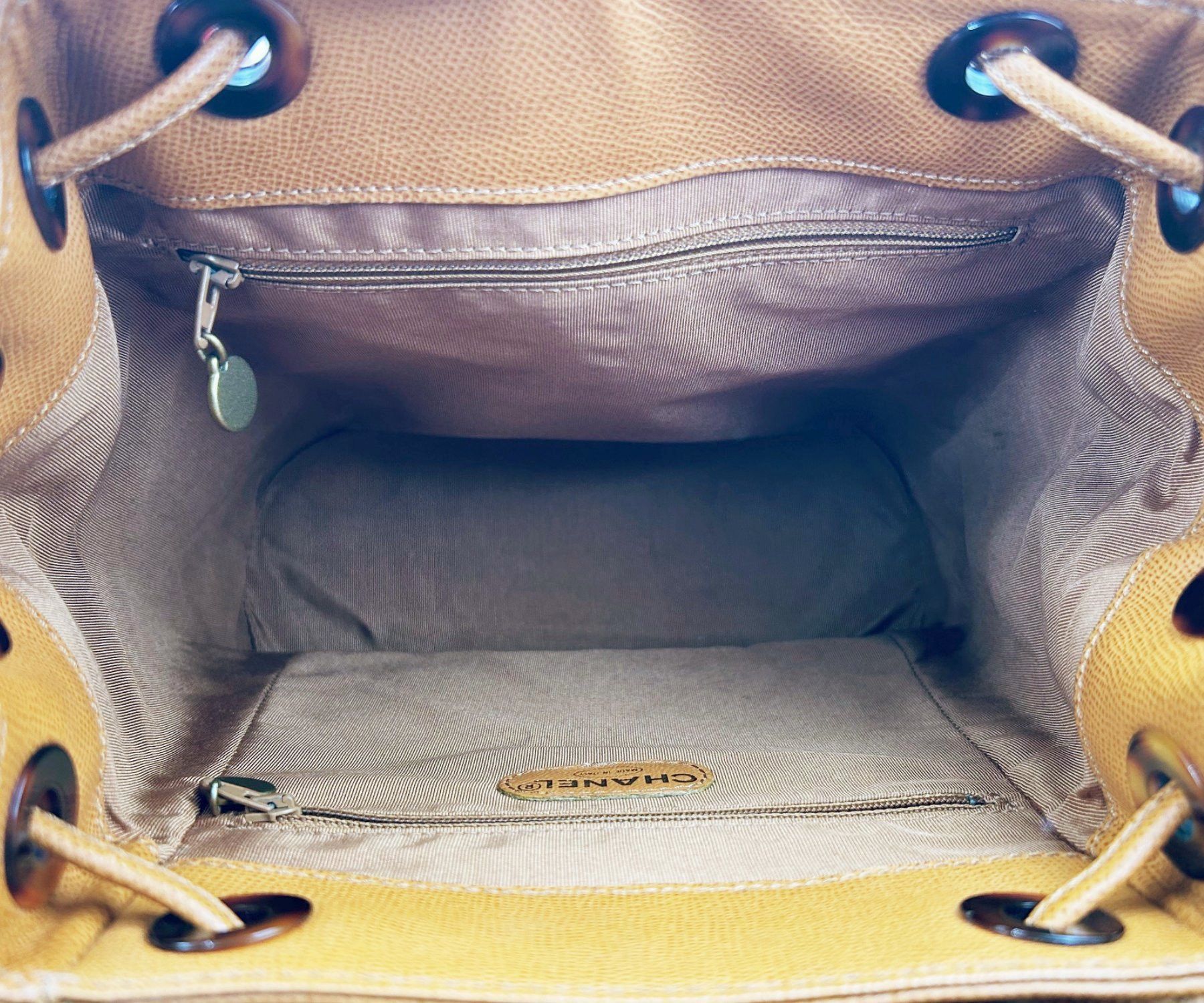 Chanel Chanel New Vintage Brown Caviar Faux Tortoiseshell Backpack Size ONE SIZE - 5 Thumbnail