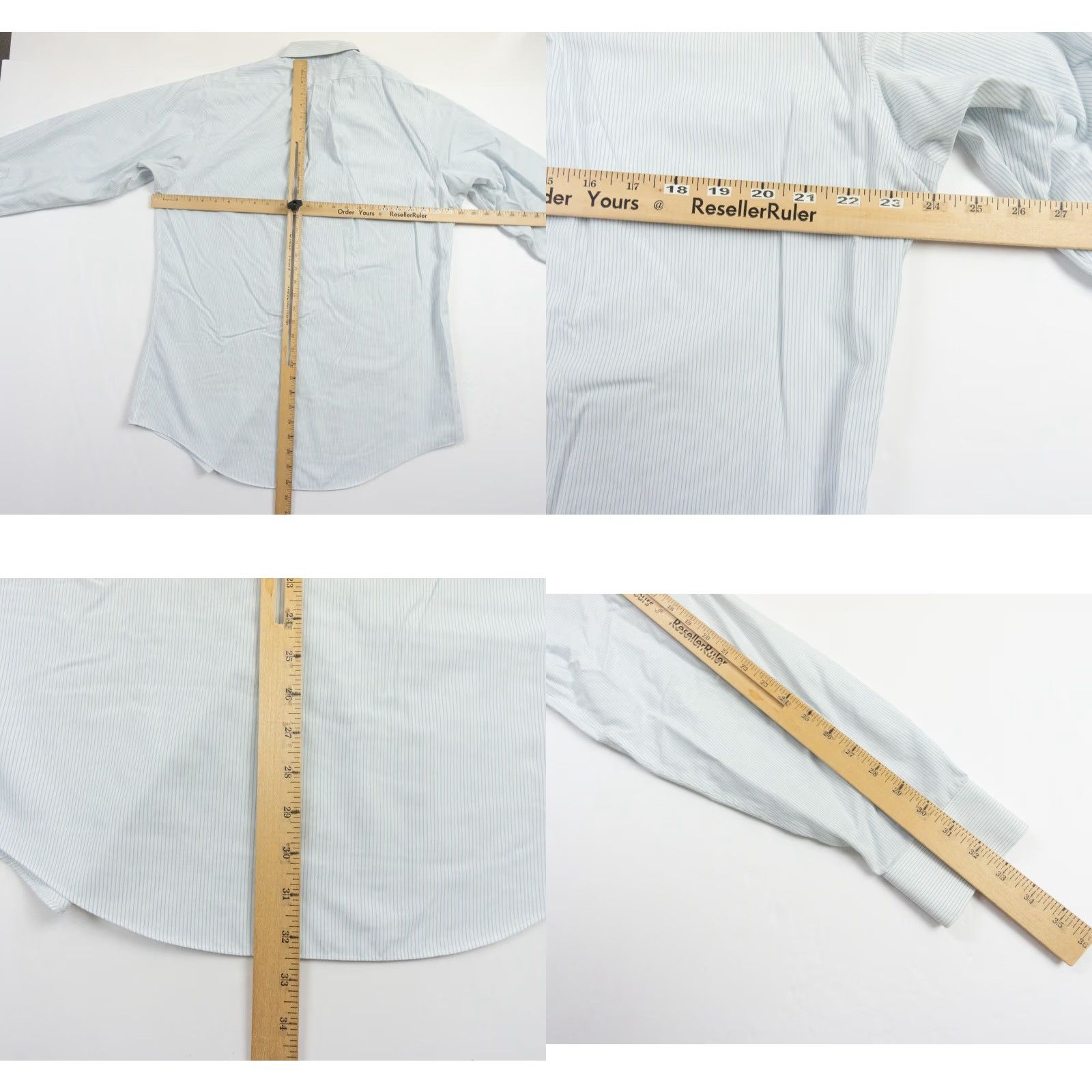 Brooks Brothers VINTAGE Brooks Brothers Men’s Button-Up Shirt Long Sleeve Collared Cotton Stripe 16.5 Blue Formal Business Casual Size US L / EU 52-54 / 3 - 7 Thumbnail