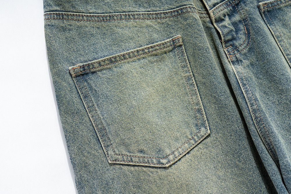 Jean × Vintage Custom Front Pocket Washed Blue Baggy jeans Size US 32 / EU 48 - 5 Thumbnail