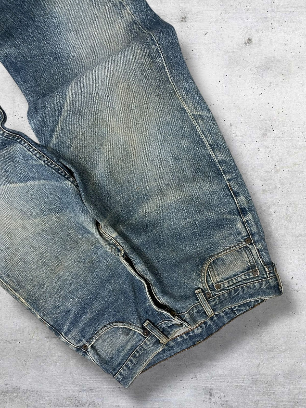 Levi's Vintage Clothing VINTAGE 504 LEVIS USA DESIGNER 90S MUDWASH DISTRESSED DENIM Size US 29 - 7 Thumbnail