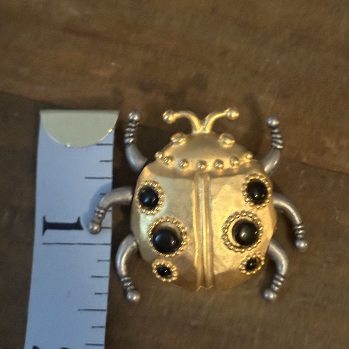 Vintage Vintage Jonette Jewelry two tone ladybug beetle brooch Size ONE SIZE - 3 Thumbnail