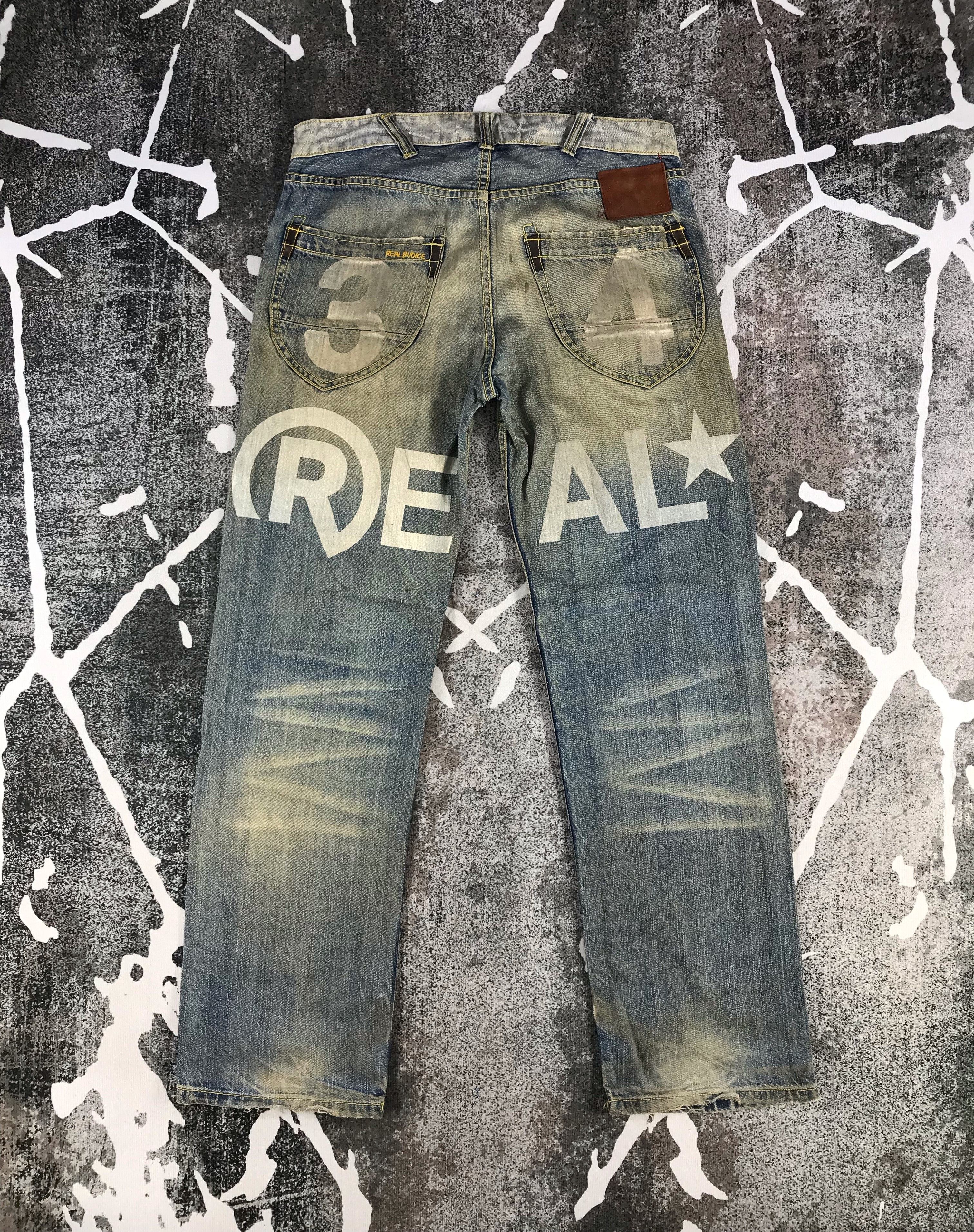 Japanese Brand Real B Voice Jeans Rusty Distressed Denim KJ744 Size US 32 / EU 48 - 2 Thumbnail