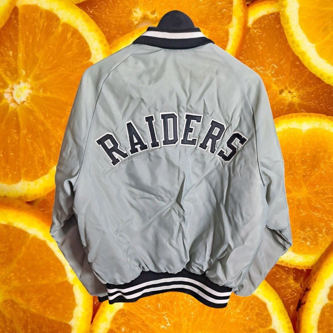 Majestic Majestic Raiders Jacket NFL Football Black White Trim Snap F Size US L / EU 52-54 / 3 - 7 Thumbnail