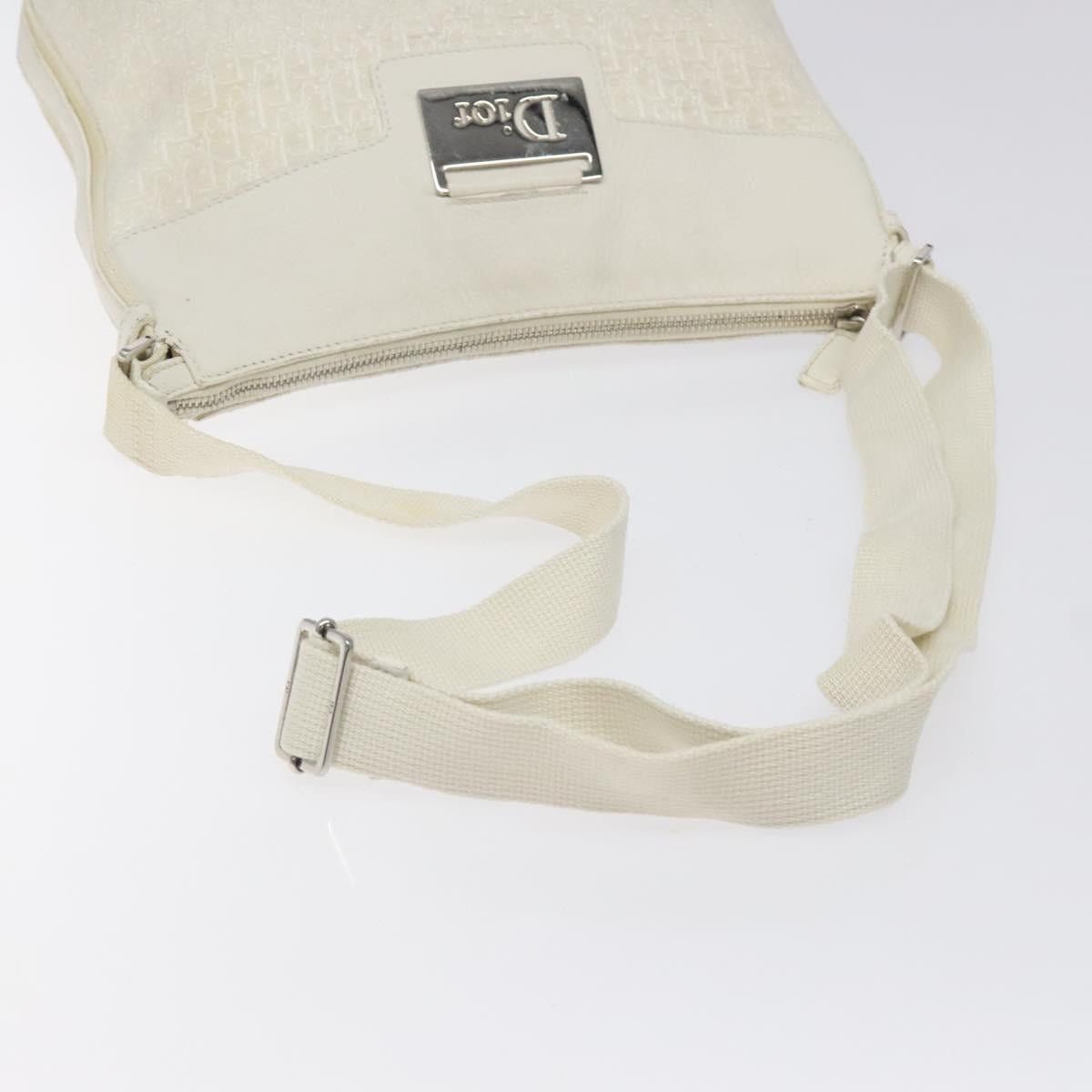 Dior DIOR Trotter Canvas Shoulder Bag White Silver Size ONE SIZE - 7 Thumbnail