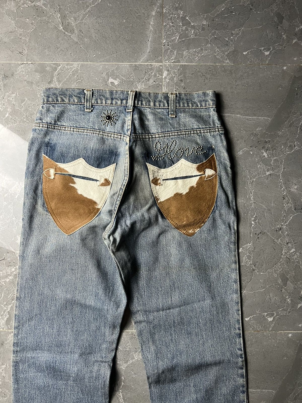 Levi's × Vintage Custom Levis Studded Cow Hair Pocket Size US 31 - 3 Thumbnail