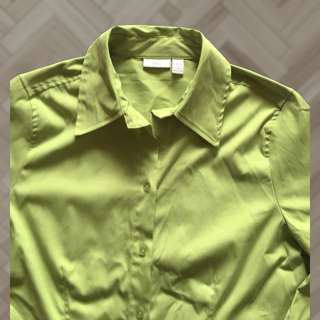 Apt. 9 Apt. 9 Shirt Women’s M Green Long Sleeve Stretch Business Casual / 9-22 Size M / US 6-8 / IT 42-44 - 1 Thumbnail