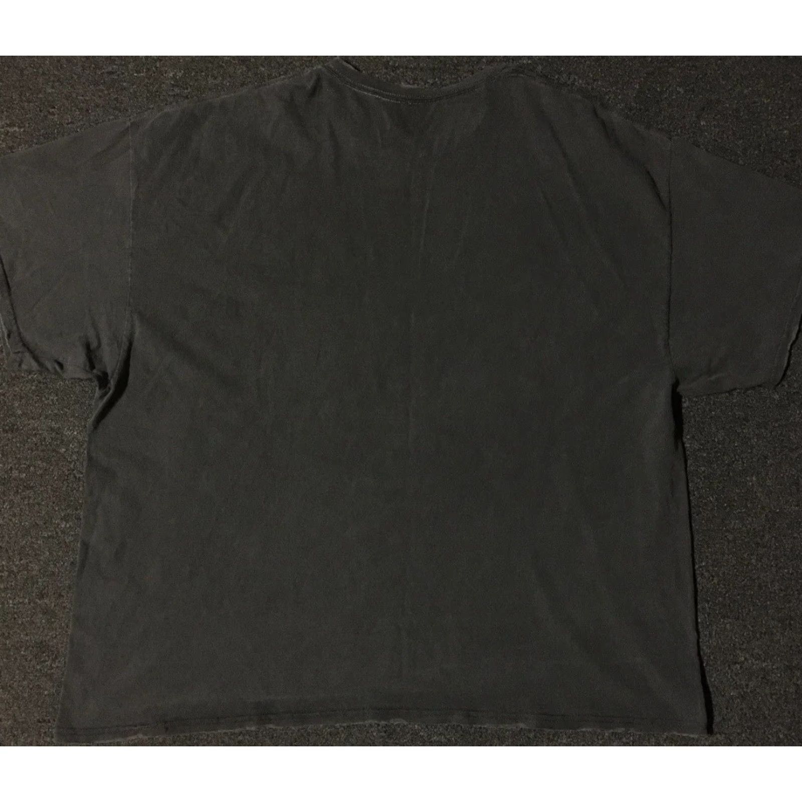 Etro Nirvana Shirt Oversized Faded Distress 1X/2X Boxy Punk Grunge Retro Band Concert Womens XL Gray 70s 80s 90s - Smiley Face Size XL / US 12-14 / IT 48-50 - 5 Thumbnail