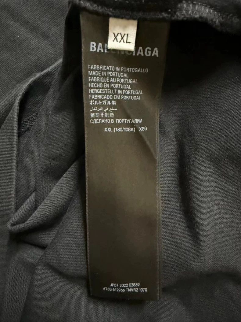 Balenciaga Balenciaga Reverse logo short sleeve black XXL size Size US XXL / EU 58 / 5 - 4 Thumbnail