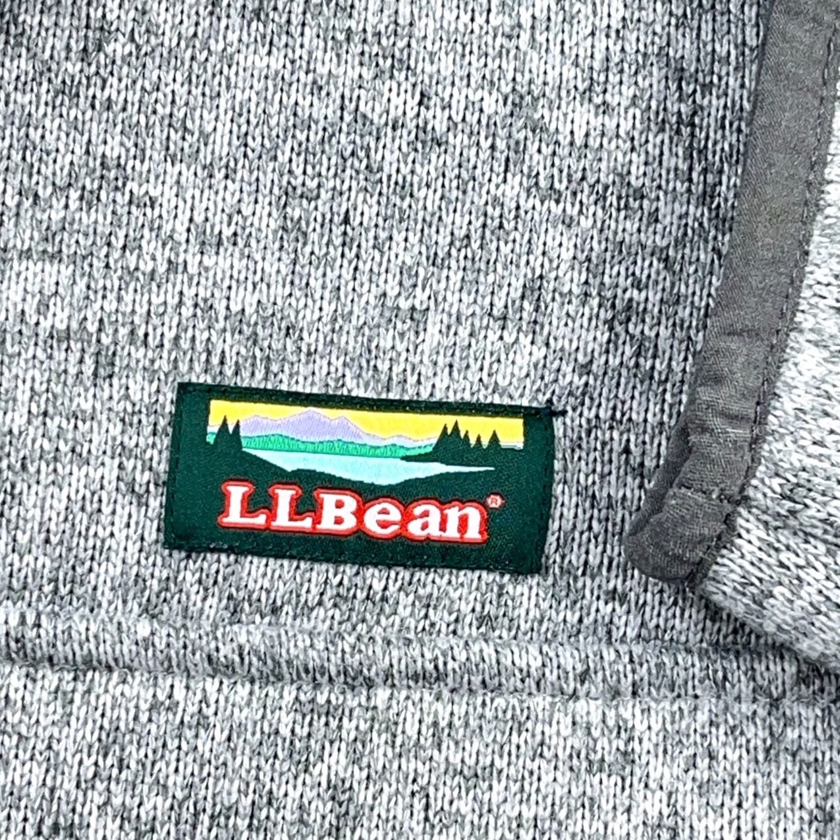 Vintage LL Bean Sweater Men Large Gray Pullover Snap T Fleece Slightly Fitted Heather Size US L / EU 52-54 / 3 - 3 Thumbnail
