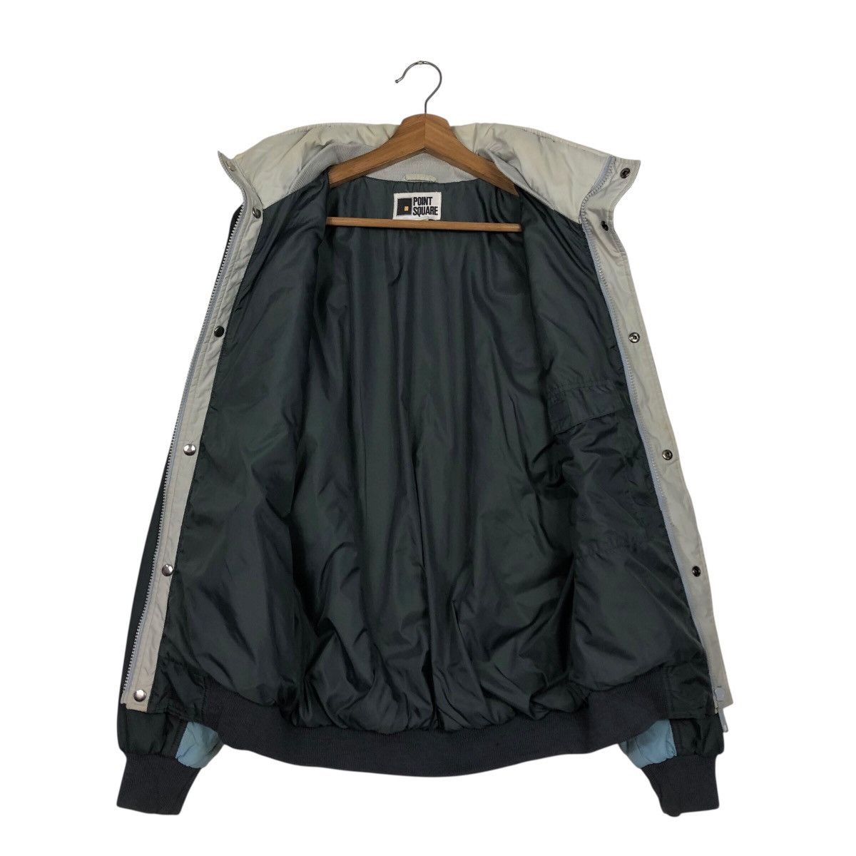 Japanese Brand 📌Vintage Ski Bomber Jacket Point Square Block Design Size US M / EU 48-50 / 2 - 15 Thumbnail