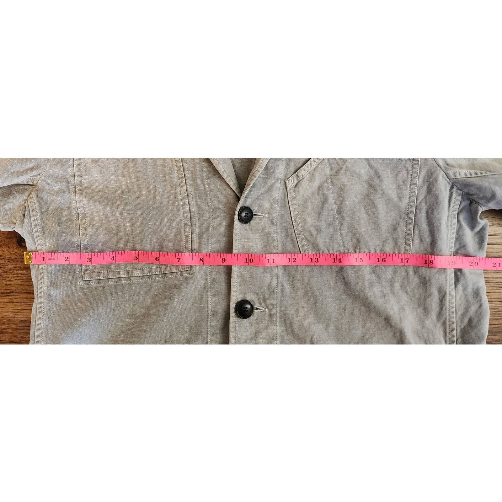 Onassis Onassis Men's Large Gray Slim 4 Front Pocket Field Jacket Size US L / EU 52-54 / 3 - 4 Thumbnail