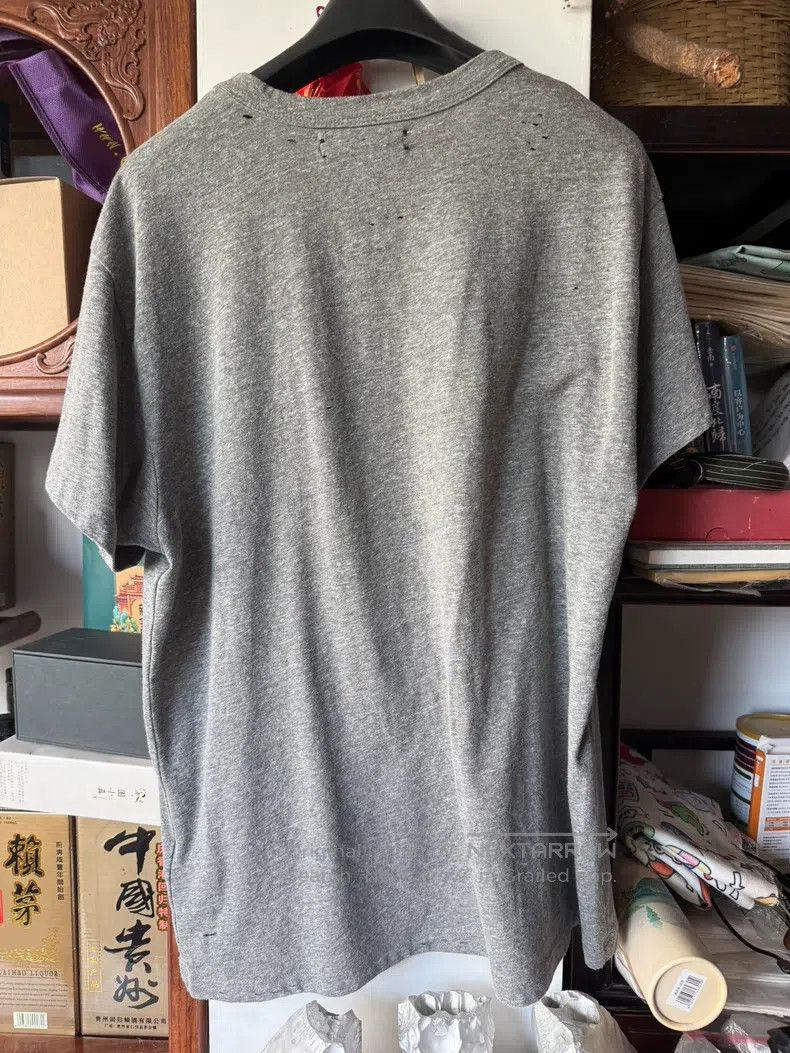Amiri Amiri Size M Gray teddy bear short-sleeve shirt Size US M / EU 48-50 / 2 - 3 Thumbnail