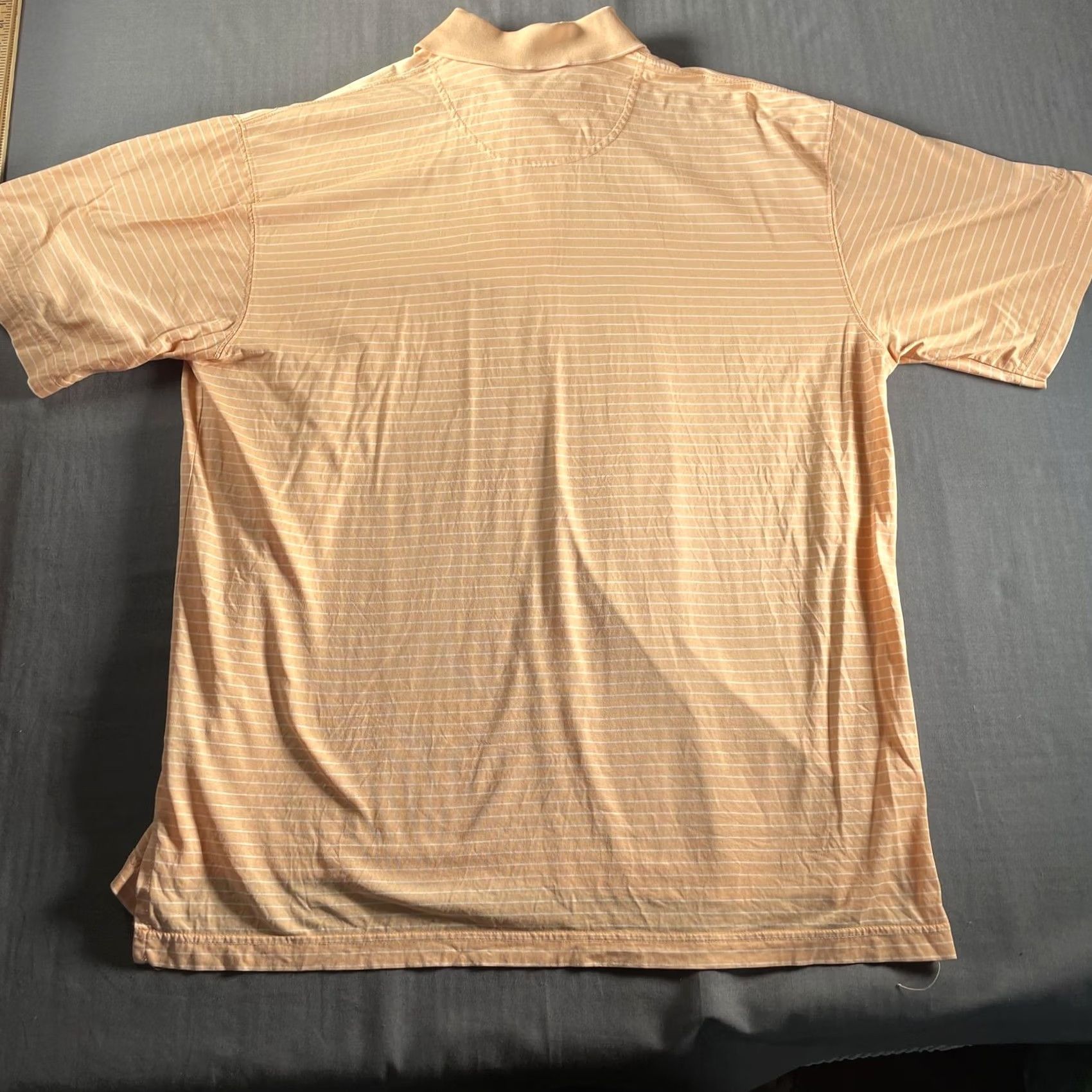 Vintage Ben Hogan Polo Shirt Mens M Peach Striped Sankaty Head Lighthouse Golf Shirt Size US M / EU 48-50 / 2 - 6 Thumbnail