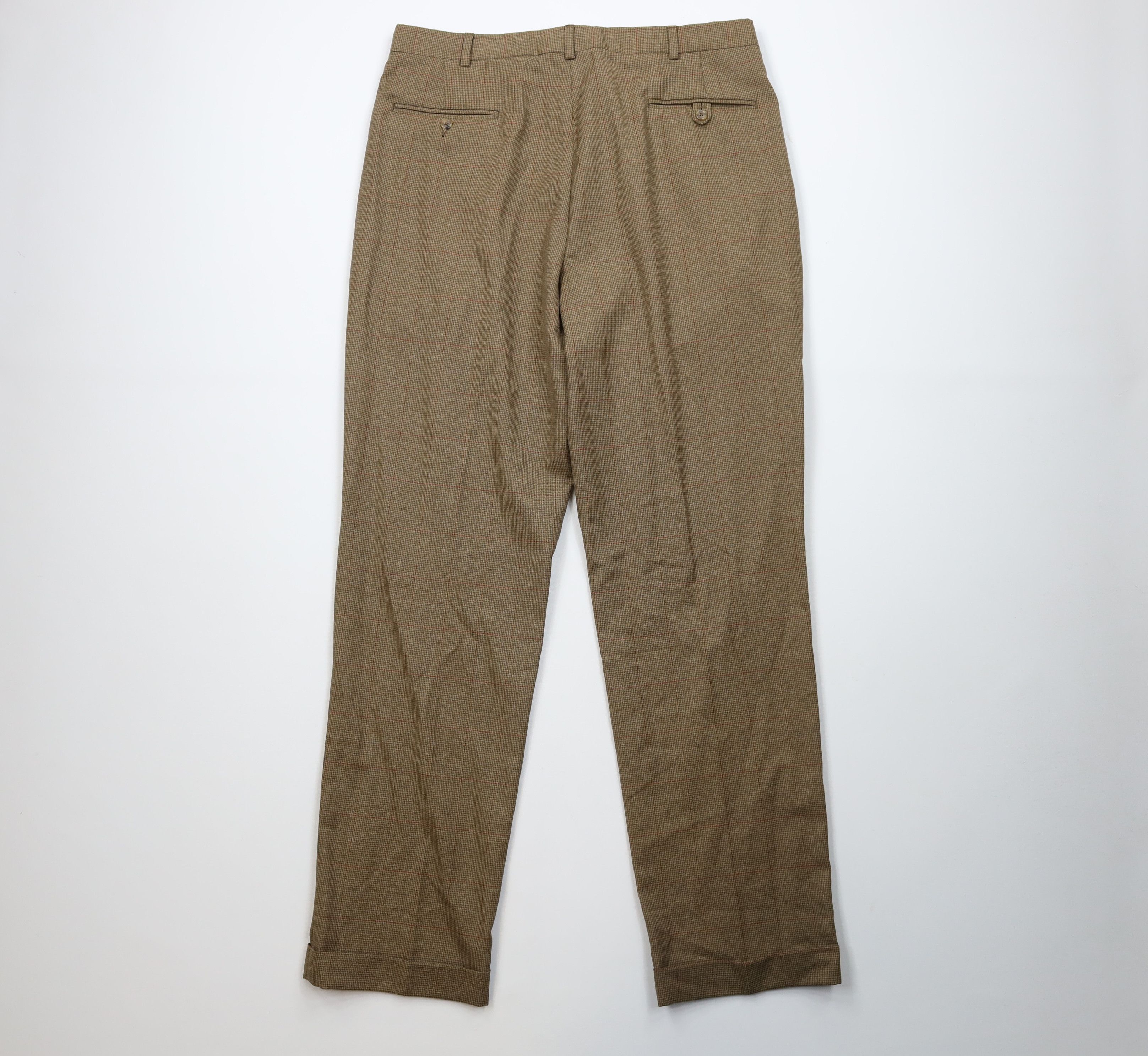 Tommy Hilfiger Vintage 90s Tommy Hilfiger Plaid Wide Leg Chino Pants Size US 36 / EU 52 - 9 Thumbnail