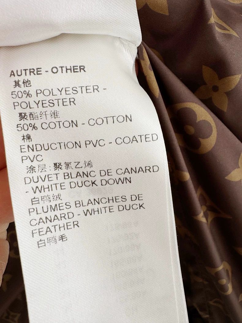 Louis Vuitton Black Puffer Jacket Size 34 -2505