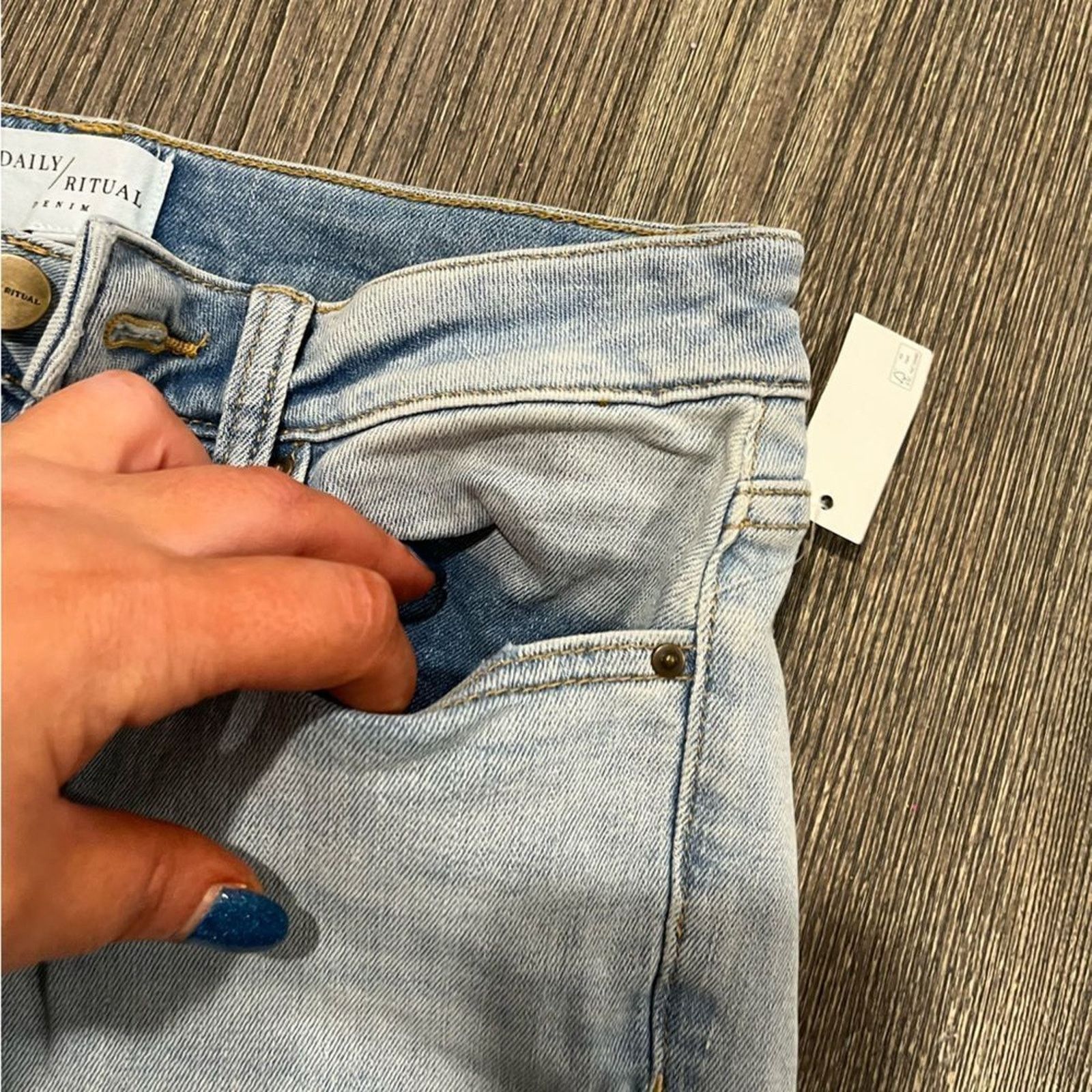 & Other Stories NWT Daily Ritual Denim Womens Skinny Mid-Rise Jeans Size 26S Size 26" / US 2 / IT 38 - 5 Thumbnail