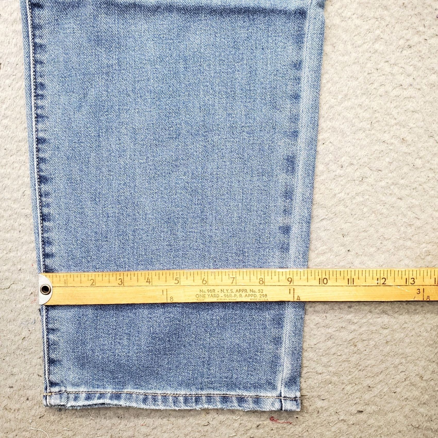 Vintage Seven7 Jeans Womens 12 Blue Denim Premium High Rise Loose Straight Leg MY10341DE Jeans Womens Size 12 Blue Straight 30.75 Inseam 42.25 Outseam NWT Size 34" / US 12 / IT 48 - 5 Thumbnail