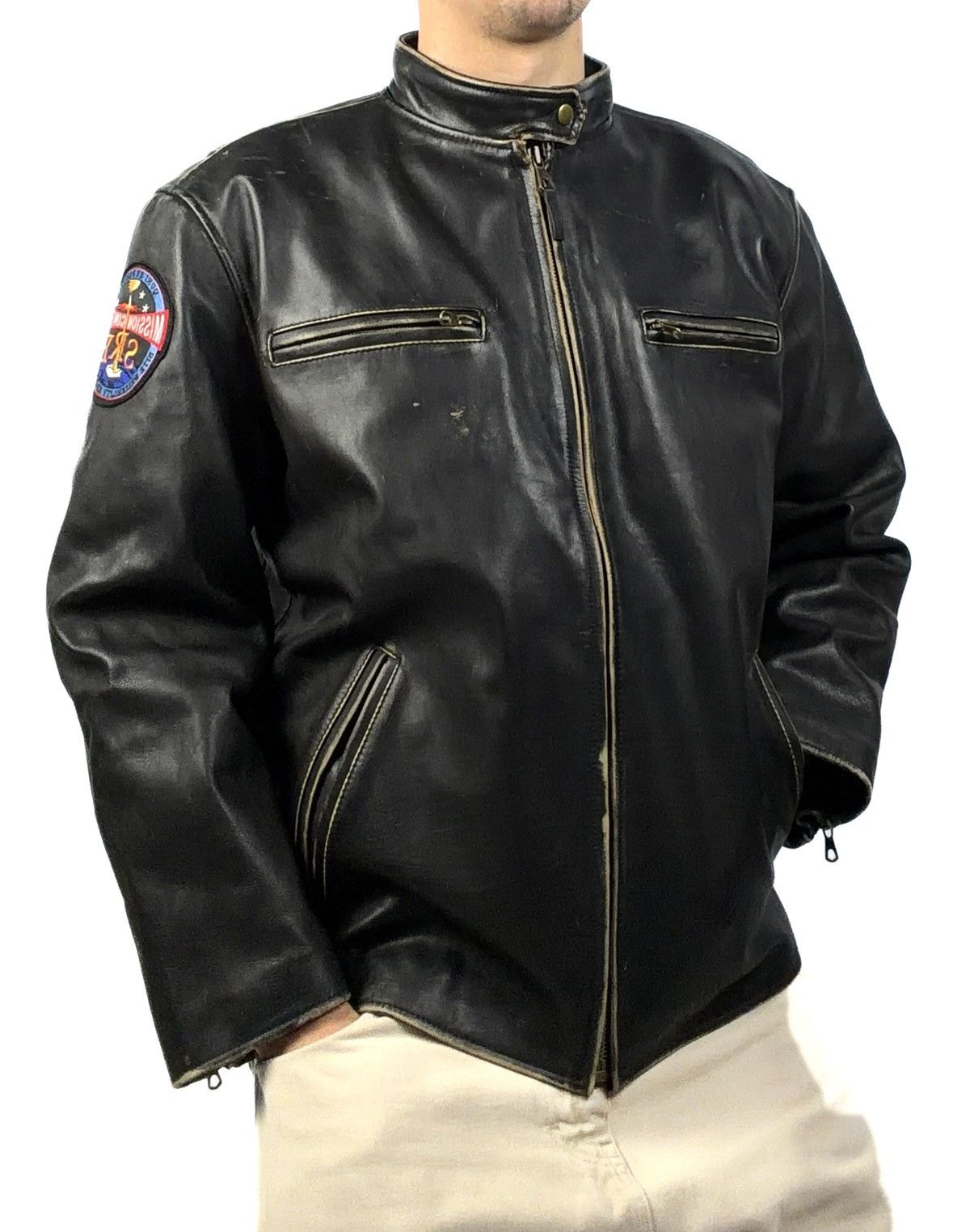 Golden Bear Golden Bear Vintage Lodi Leather Moto Jacket Mission Control Size US L / EU 52-54 / 3 - 2 Thumbnail