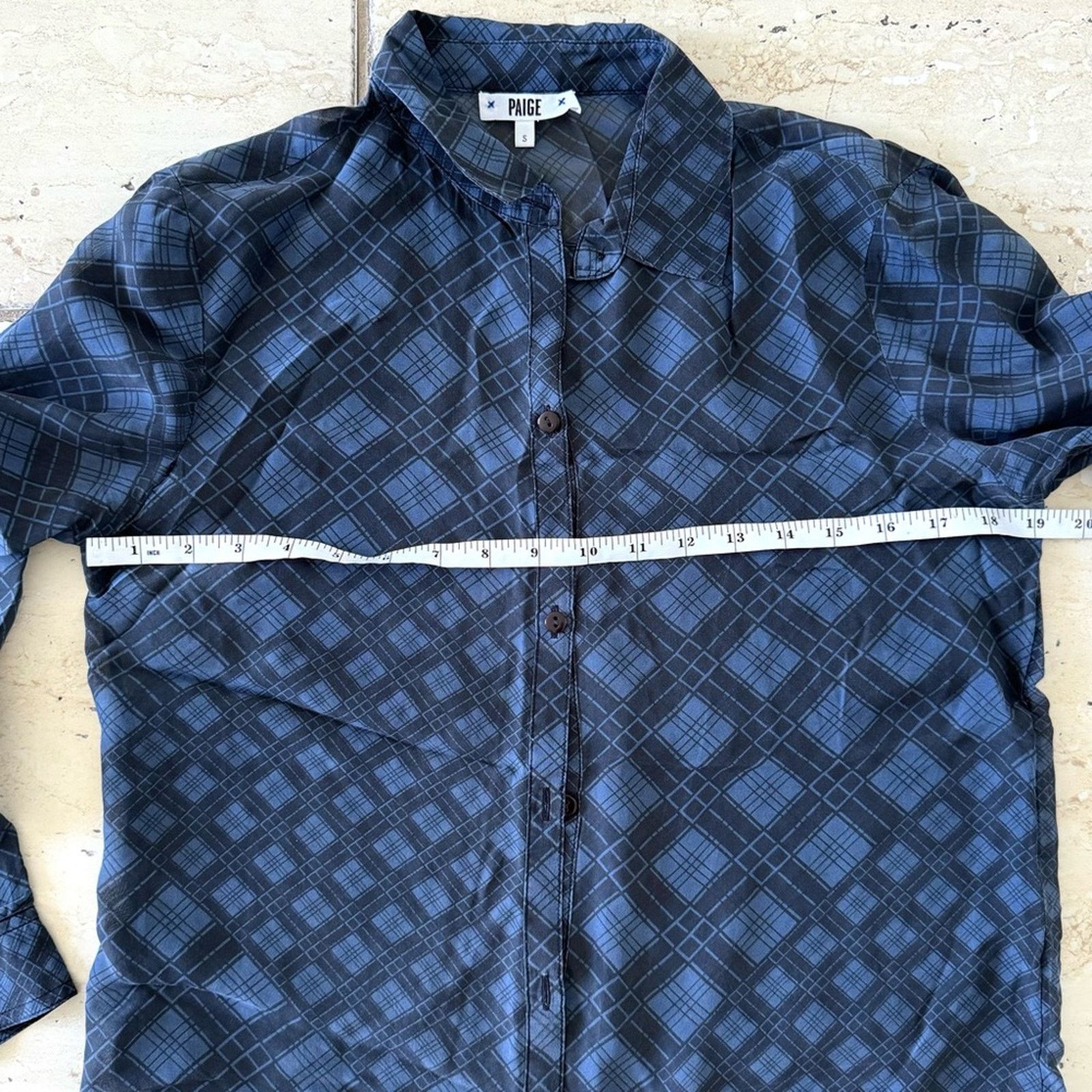 Paige PAGE Shirt, Size S, Dark Blue Size S / US 4 / IT 40 - 7 Thumbnail