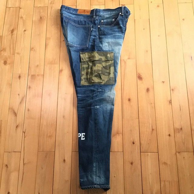 Bape BAPE Cargo denim pants 1st camo a bathing ape ★size XL Size US 36 / EU 52 - 4 Thumbnail