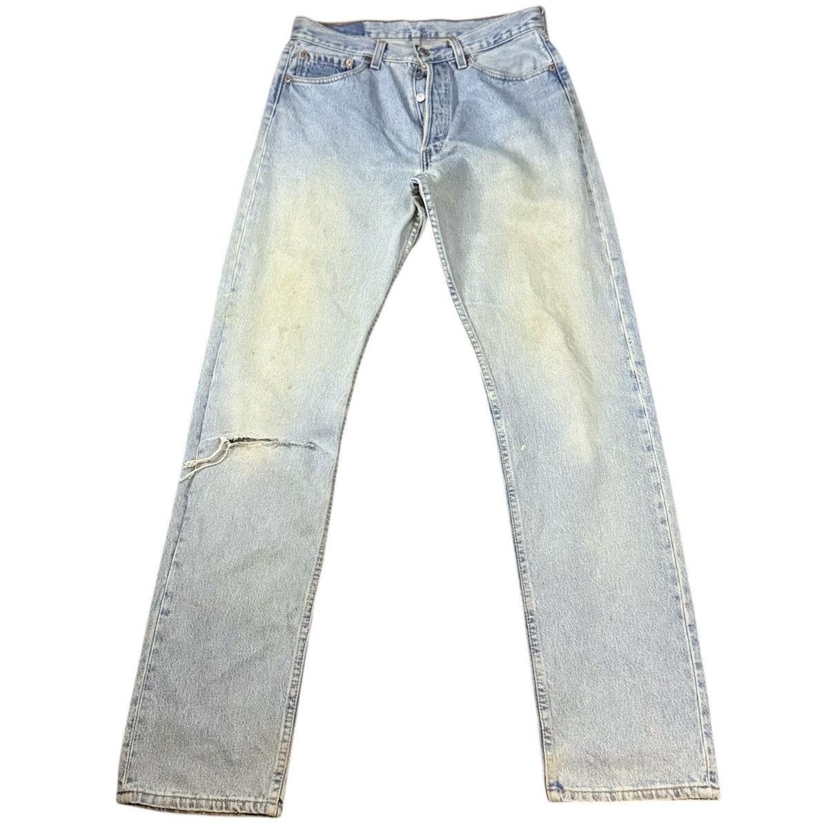 Levi's Vintage Clothing Vintage 1998 Levis 501 Aging Faded Dirty Denim Made in USA Size US 32 / EU 48 - 1 Thumbnail