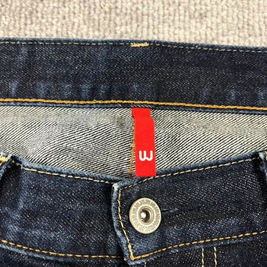 Uniqlo UNIQLO Jeans Mens 33 x 32 Regular Dark Blue Denim Straight 5-Pocket Mens Size US 33 - 6 Thumbnail