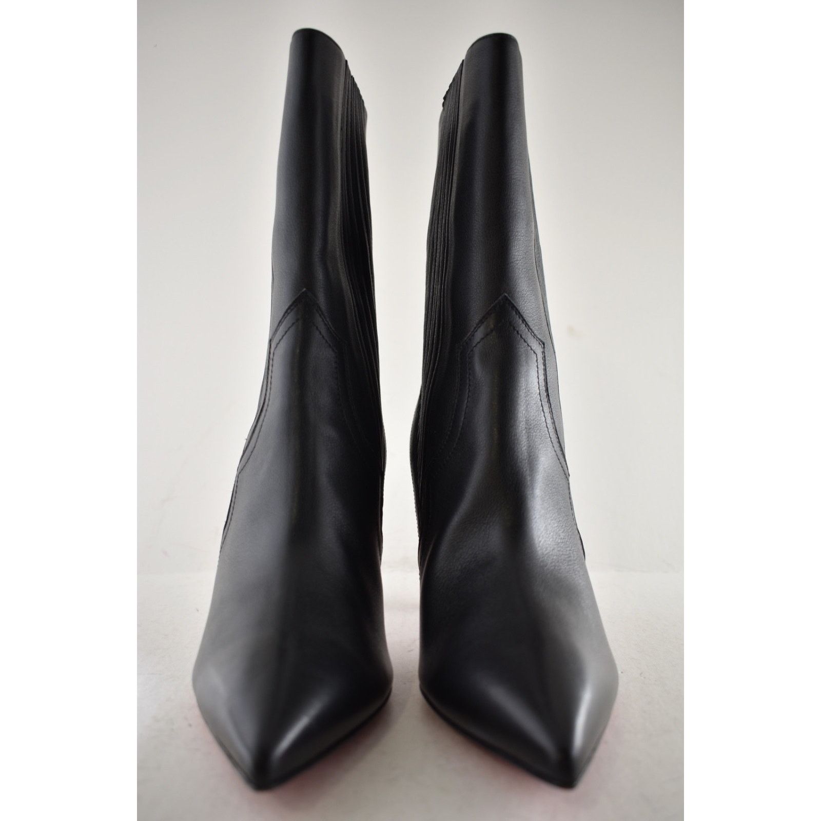 Christian Louboutin Christian Louboutin Santigag 85 Black Leather Ankle Boot 39 Size US 8 / IT 38 - 9 Thumbnail