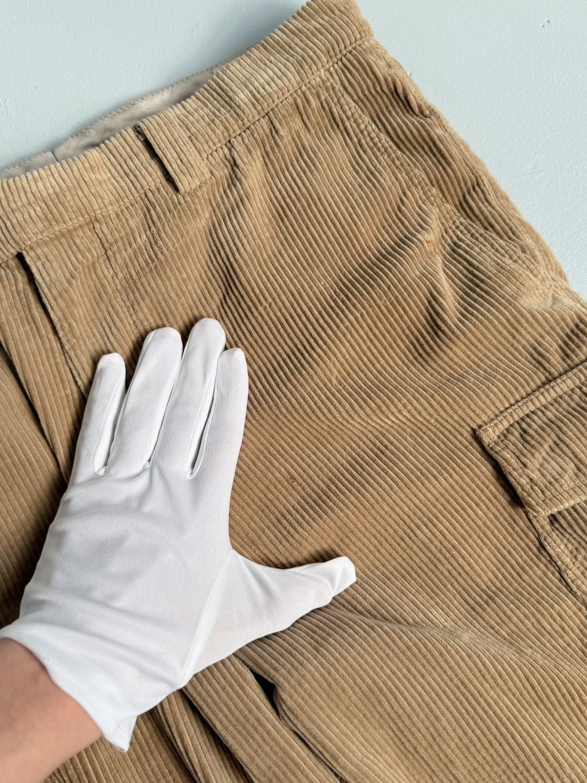 Brunello Cucinelli Brunello Cucinelli Corduroy Leisure Fit Cargo Pants Size US 32 / EU 48 - 12 Thumbnail