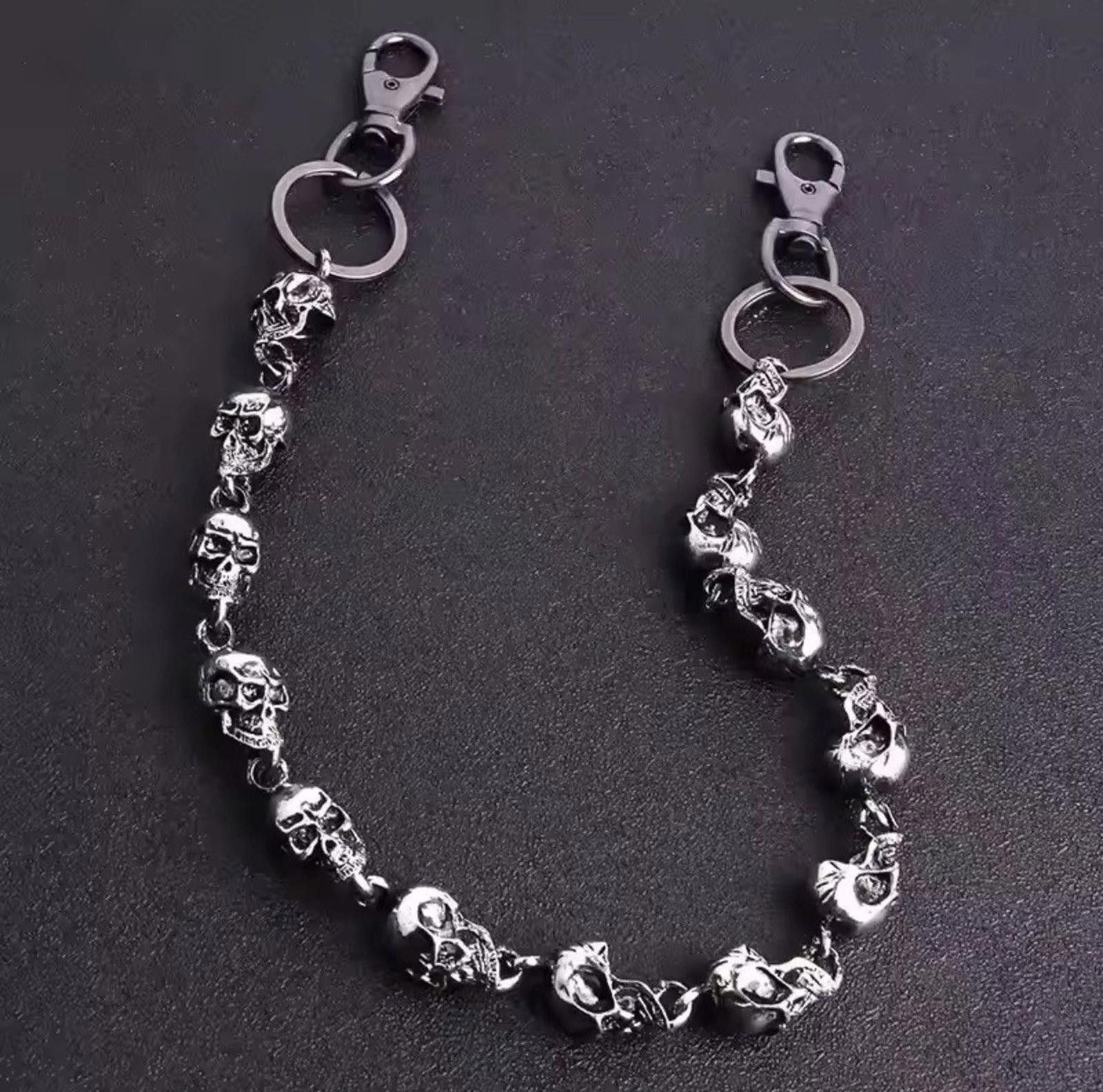 Jewelry Punk Skulls Wallet Chain Size ONE SIZE - 4 Thumbnail