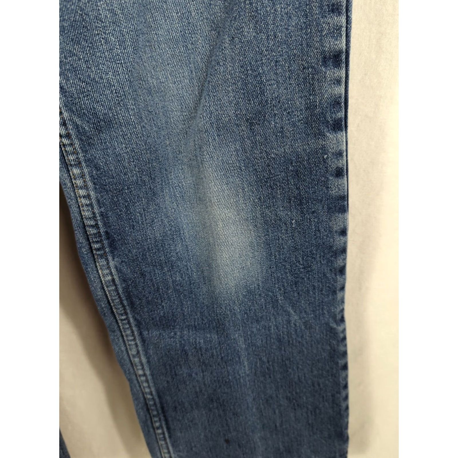 Levi's VINTAGE Levi's 500 Series Jeans Bootcut 34x29 Blue Flannel Lined Orange Tab Mens 80s Size US 34 / EU 50 - 5 Thumbnail