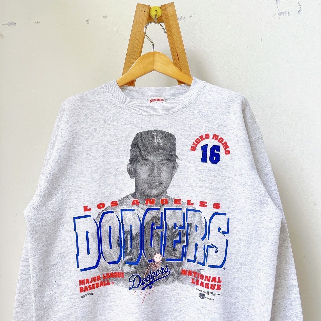 Nutmeg × Vintage 90s Hideo Nomo Los Angeles Dodgers player MLB sweatshirt/ M Size US M / EU 48-50 / 2 - 3 Thumbnail