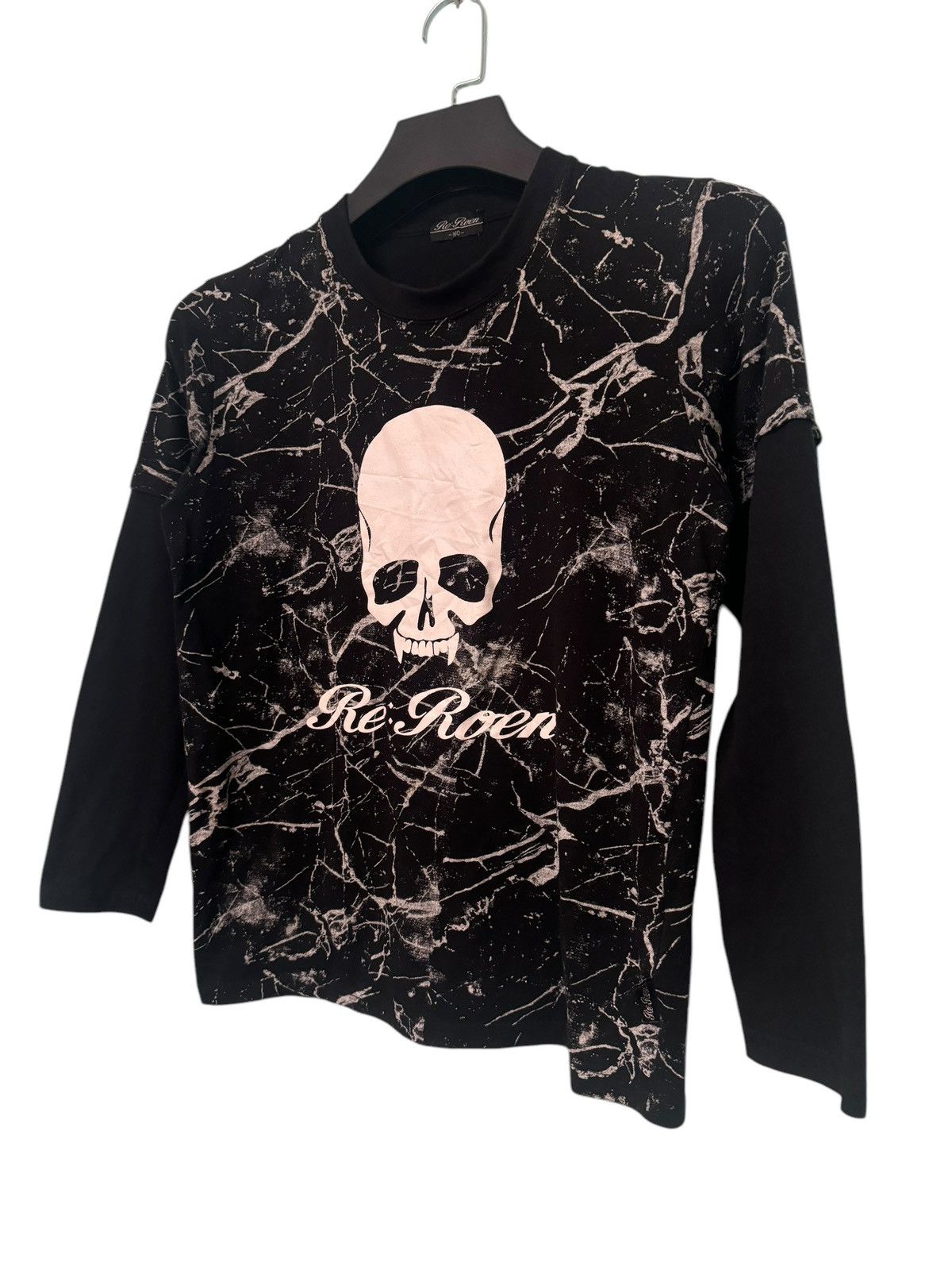 Roen 💥 PUNK DESIGN RE:ROEN SKULL DOUBLE LAYER SHIRT VERY RARE Size US M / EU 48-50 / 2 - 2 Thumbnail