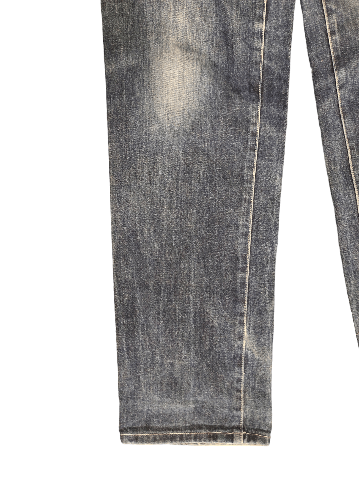 agnes b. Vintage 90s Agnes B. Homme Clawmark Faded Denim Jeans Size US 34 / EU 50 - 5 Thumbnail