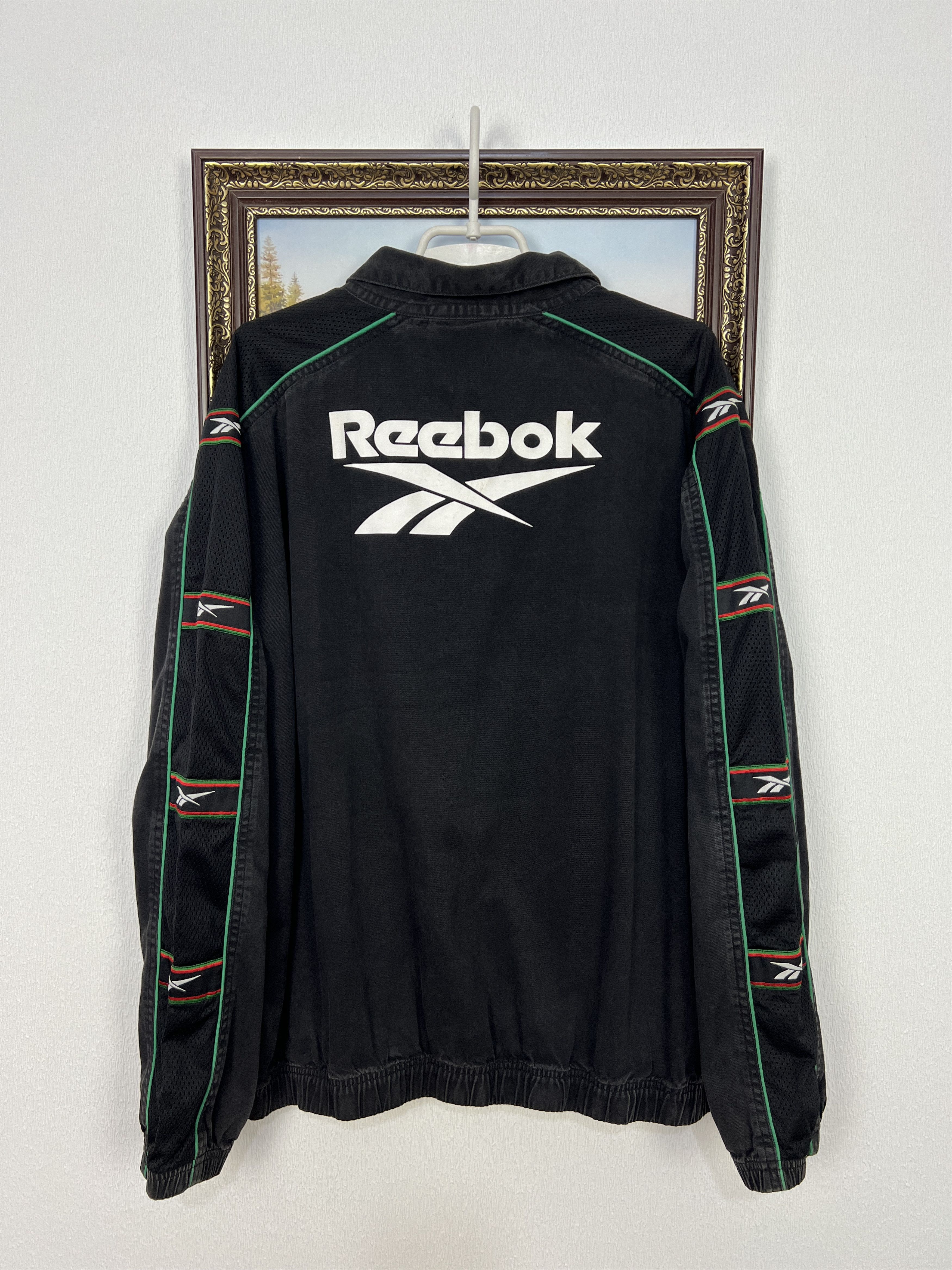 Vintage 90's Reebok Wales Rugby Union Sweatshirt Black Mens