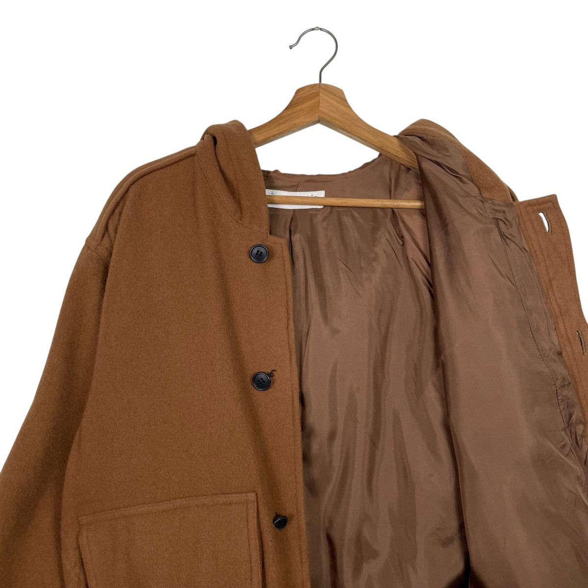 Japanese Brand Jack Morris Brown Hooded Wool Jacket Size US M / EU 48-50 / 2 - 12 Thumbnail
