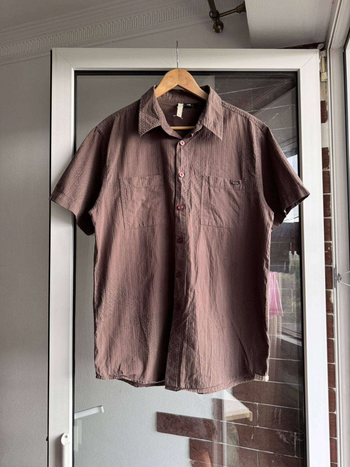 Oakley Oakley Vintage Brown Shirt Monogram Size US M / EU 48-50 / 2 - 1 Thumbnail