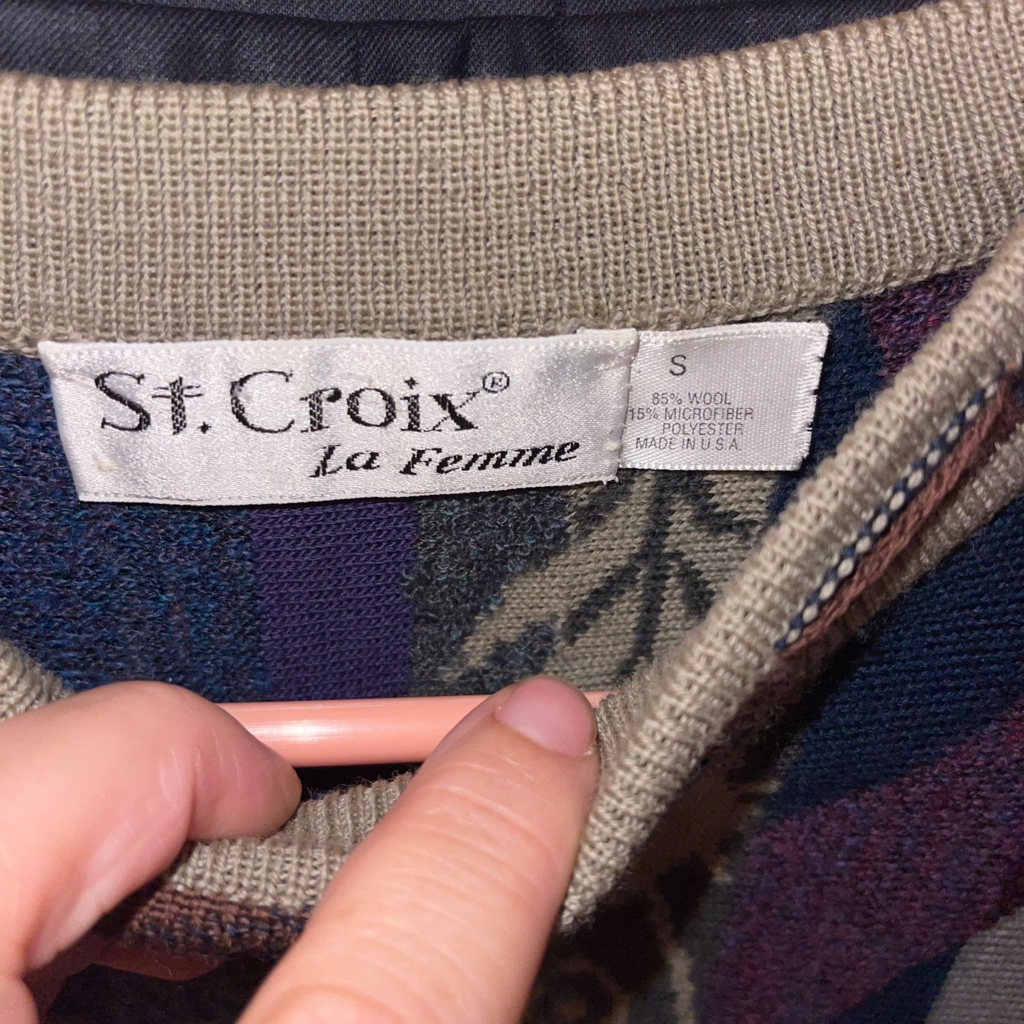 Vintage St. Croix La Femme Vintage 1990s Womens Sweater Size S / US 4 / IT 40 - 3 Thumbnail