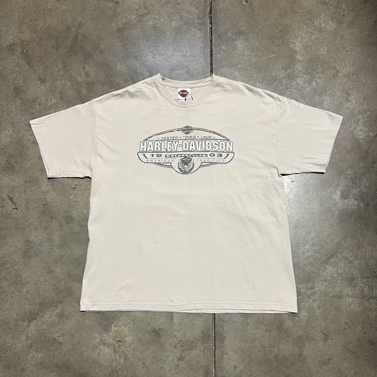 Harley Davidson Vintage Harley Davidson Austin Texas Biker Motorcycle Tshirt Size US XL / EU 56 / 4 - 4 Thumbnail