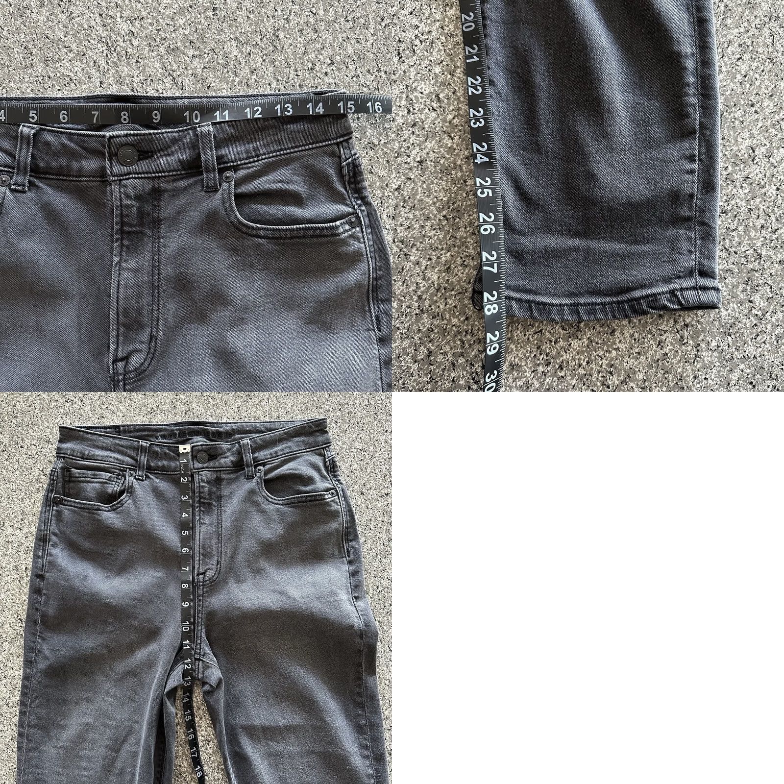 American Eagle Outfitters VINTAGE American Eagle Jeans Womens 8 R 30x28 High Waist Mom Relaxed Tapered Black Size 30" / US 8 / IT 44 - 8 Thumbnail