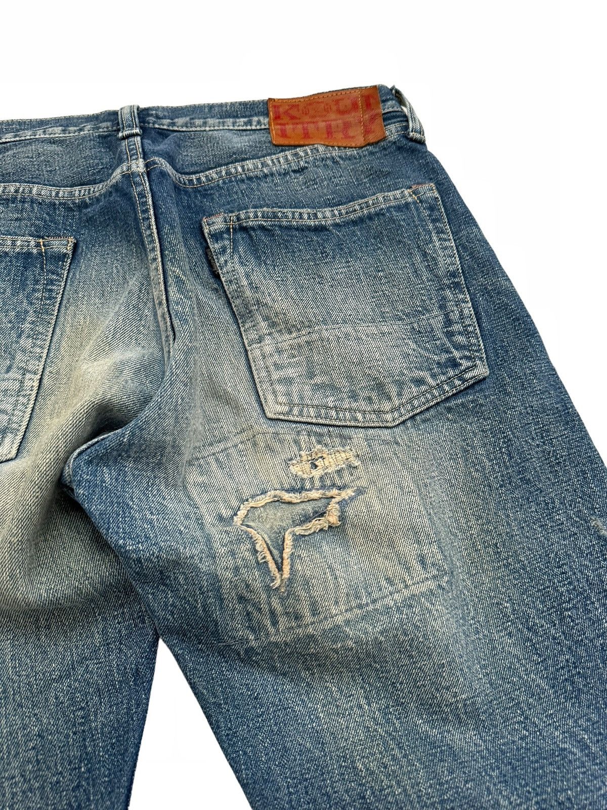 Kapital OG KIRO Kountry Boro Distressed Denim Size US 34 / EU 50 - 10 Thumbnail