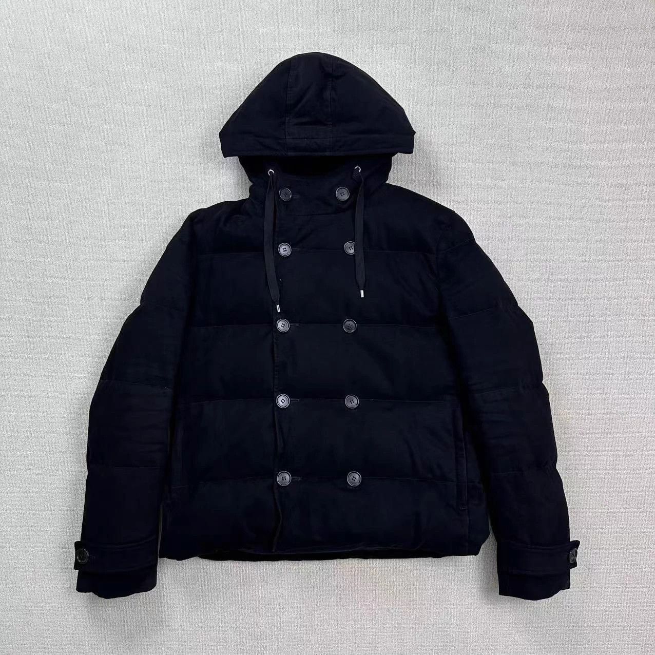 Dior DIOR Corduroy Double-Breasted Hooded Down Coat 52 G Cond Size US L / EU 52-54 / 3 - 1 Thumbnail