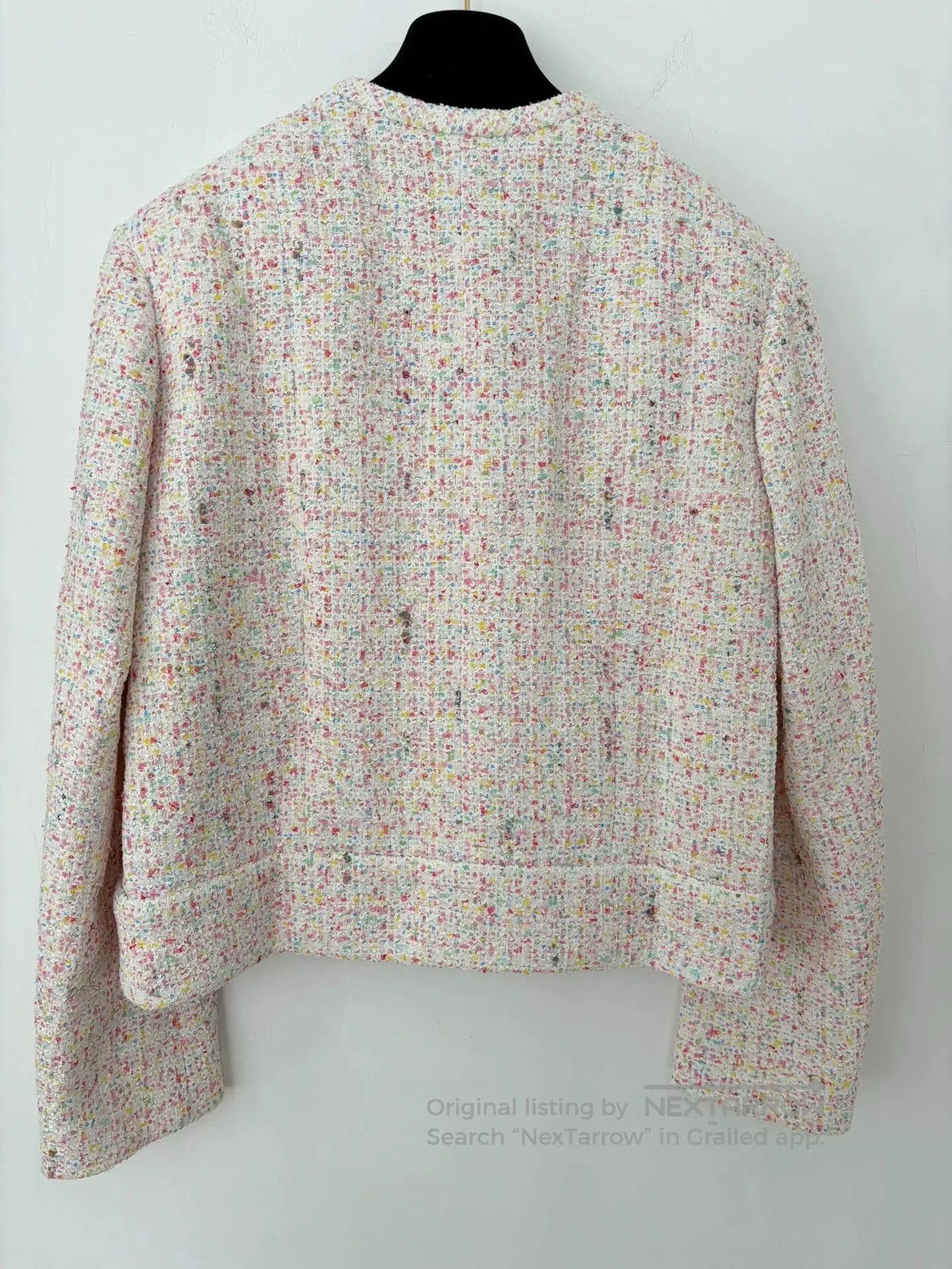 Chanel Chanel 25P Pink Sequin Tweed Jacket. Size US XL / EU 56 / 4 - 2 Thumbnail
