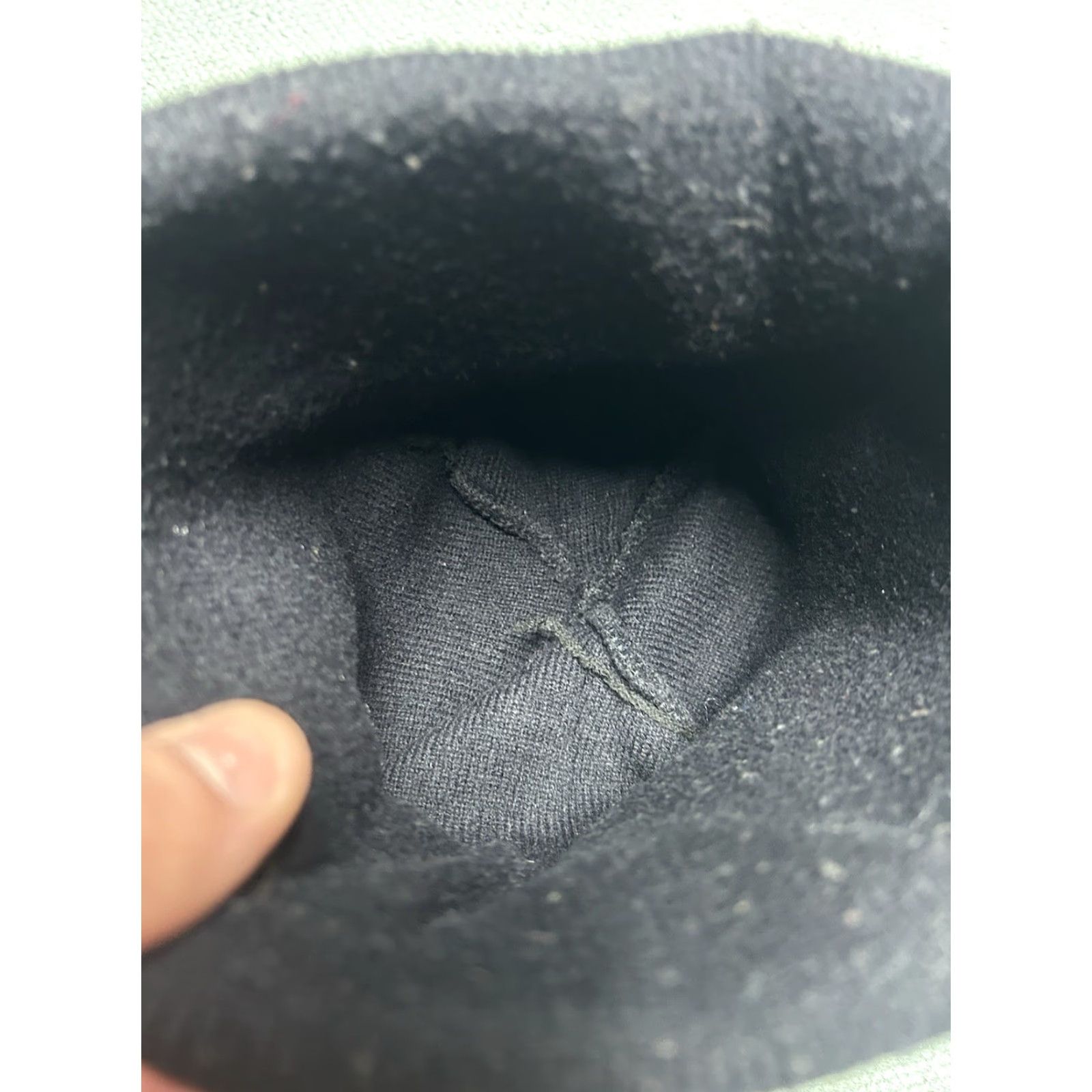 Nike VINTAGE Nike Beanie Knit Acrylic Winter Hat OSFA Black Nike Swoosh Check Big Logo Men Size ONE SIZE - 5 Thumbnail