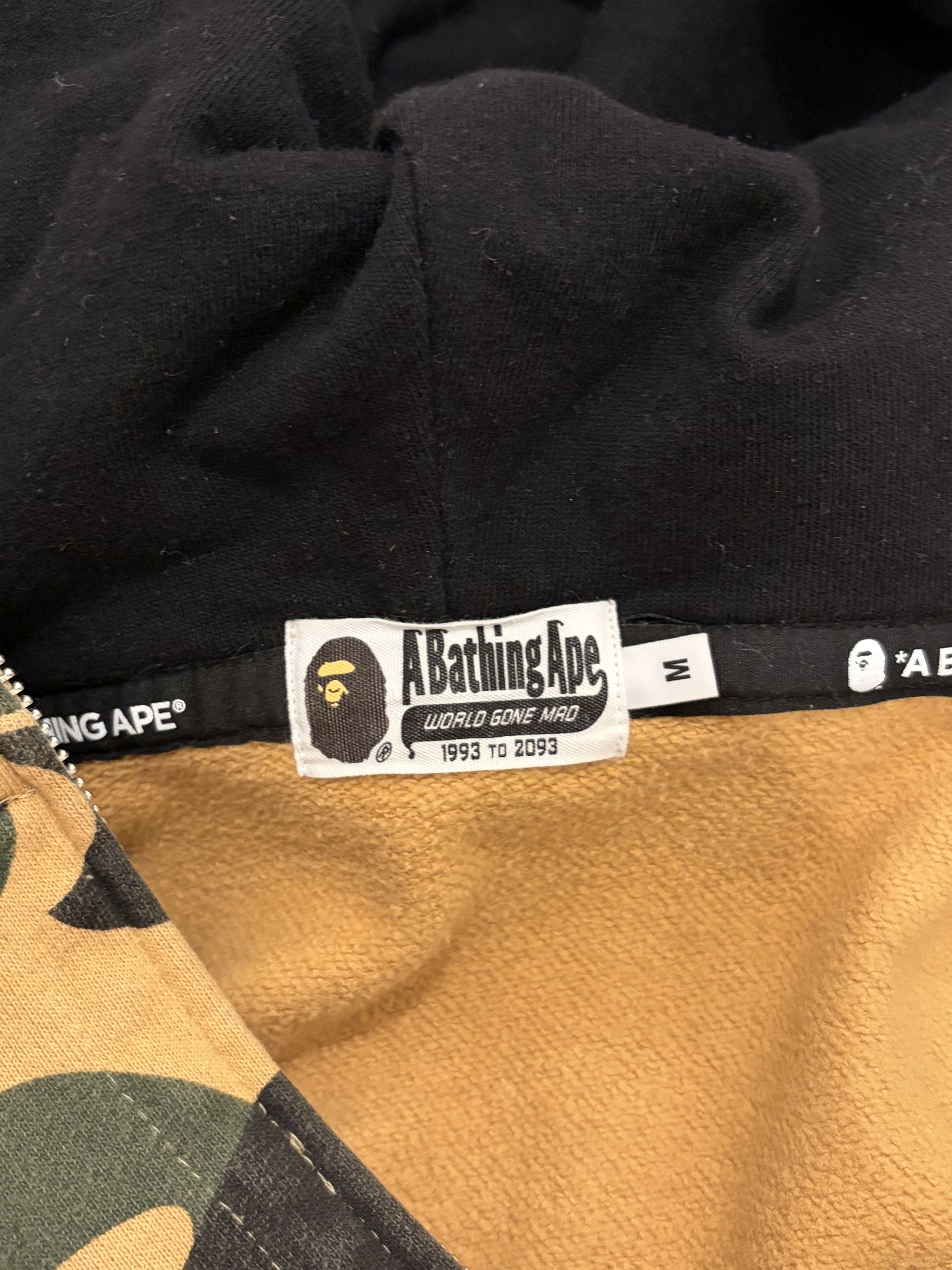 Bape BAPE 1st Camo Shark Wide Full Zip Double Hoodie Size US M / EU 48-50 / 2 - 4 Thumbnail