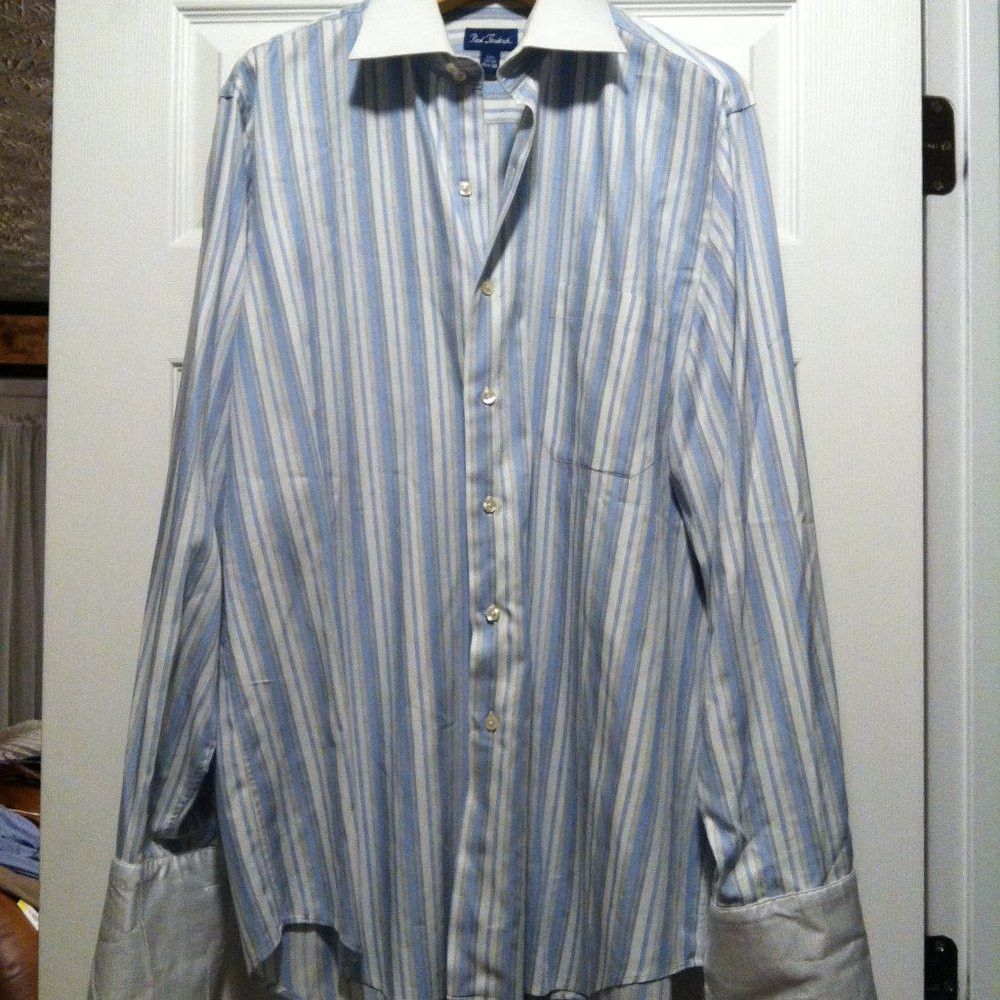 Paul Fredrick PAUL FREDRICK MEN'S COTTON DRESS SHIRT SIZE: 16.5-36 Size US L / EU 52-54 / 3 - 4 Thumbnail
