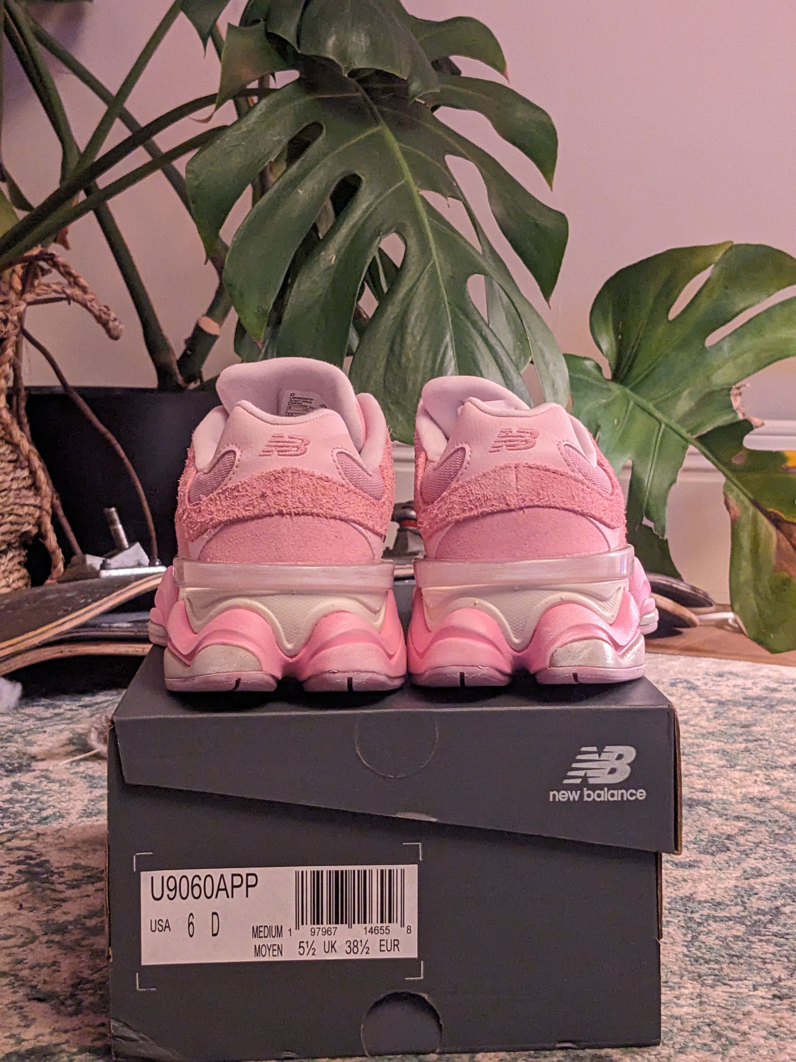 New Balance New Balance 9060 Pink Overdye - ASOS exclusive uk4.5 us5 Size US 5 / IT 35 - 3 Thumbnail