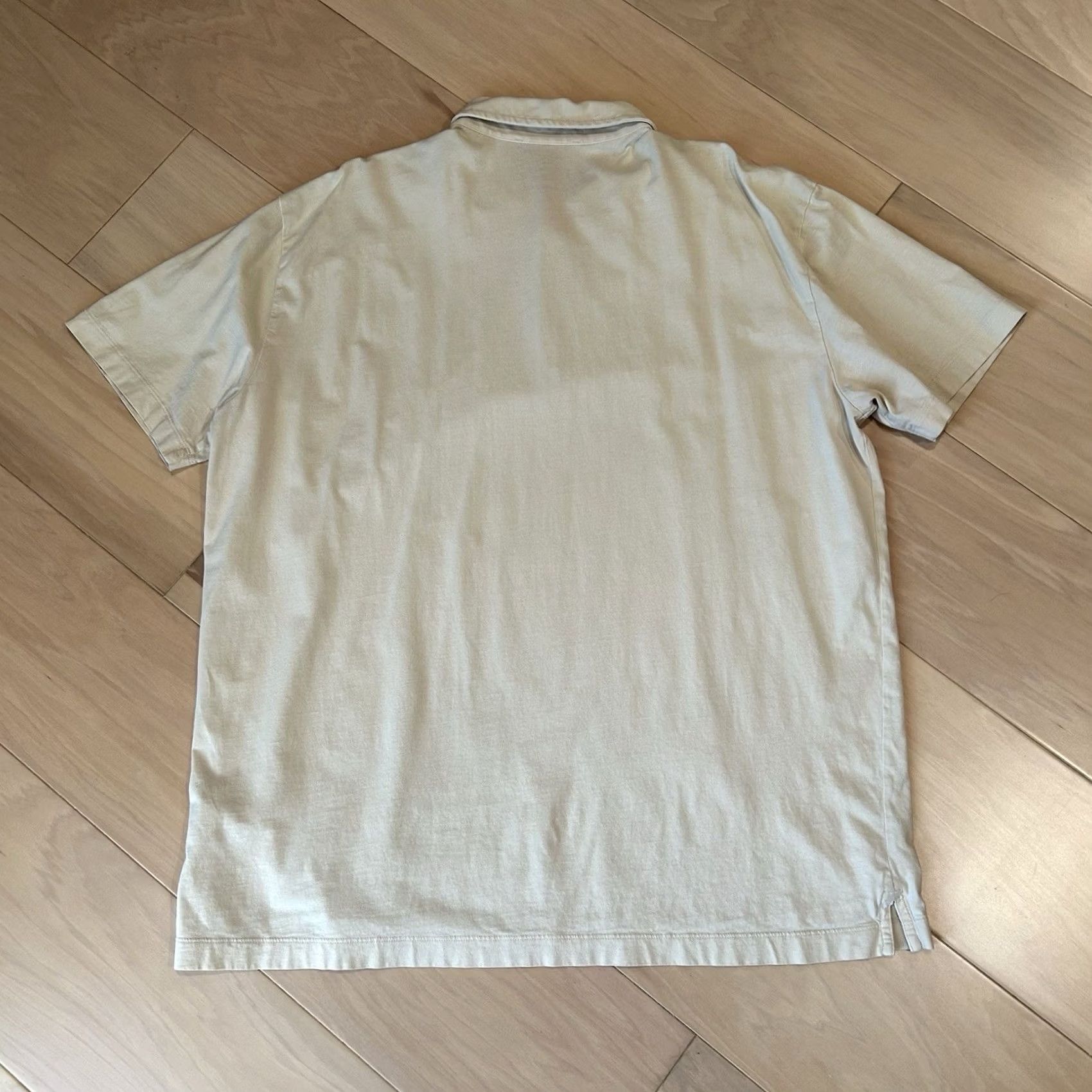 Patagonia Patagonia Fitz Roy Polo Shirt Cream Short Sleeve Men's XL *Stain Size US XL / EU 56 / 4 - 2 Thumbnail