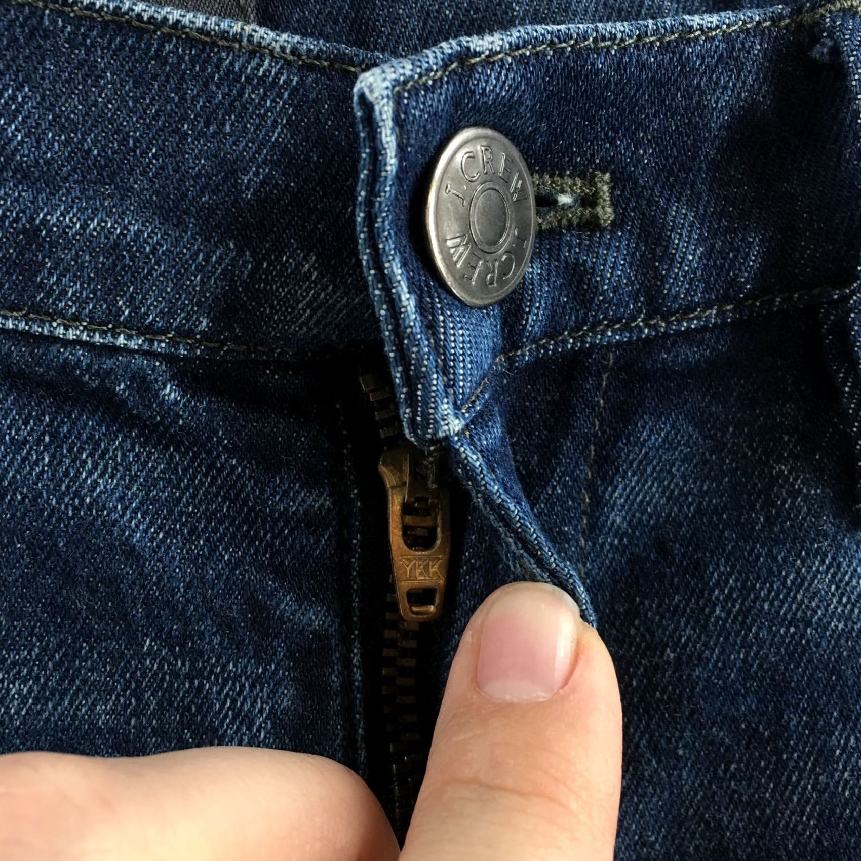 J.Crew J.CREW Jeans Womens 25 Blue Zip Fly Stretch Regular Fit Boyfriend Style Casual Denim Shirt? Size 42" / US 20 - 5 Thumbnail